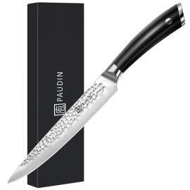 Cutit pentru feliat din otel inoxidabil 20 cm Paudin Hammered Pro H4 - 1