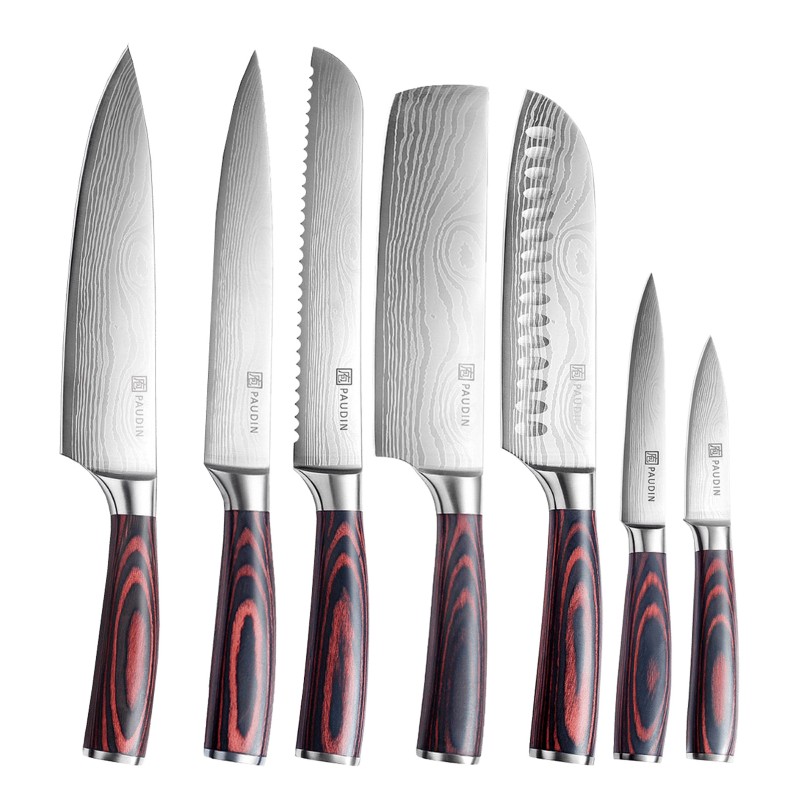 Set 7 cutite de bucatarie din otel inoxidabil Paudin Universal Classic NS7 - 1