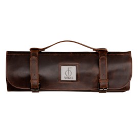 Husa din piele pentru cutite Forged ESKNIFEROLL8BROWN - 1