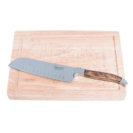 Set cutit Santoku si tocator din lemn Laguiole Style de Vie Luxury Line K10035 - 1