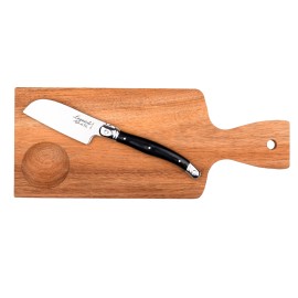 Set cutit de branzeturi si platou de servire din lemn de accacia Laguiole Style de Vie Premium Line SANTPLANKACAZW - 1