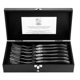 Set 6 furculite Laguiole Style de Vie Luxury Line LUXVORKZWART - 2