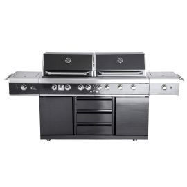 Bucatarie de exterior din inox, gratar pe gaz cu Air System ALL GRILL Top-Line Extrem Light RES02-100960 - 1
