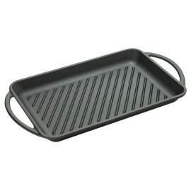 Plita grill Cattara din fonta cu manere , 33x21.5cm, inaltime 3cm - TT13062 - 1