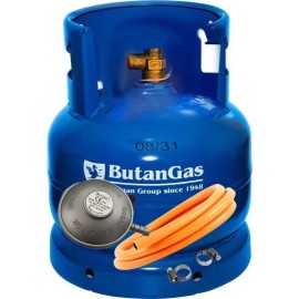 Butelie ButanGas Camping 8,1 Kg 37,5x30cm fara incarcatura propan include regulator Orgaz si furtun 80cm - 1