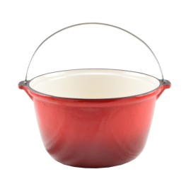 Ceaun din fonta emailata, culoare rosu, 5 litri, Perfect Home, 13253 - 1