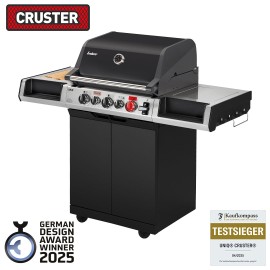 Gratar pe gaz, 3 arzatoare inox, arzator infrarosu ajustabil, grile fonta, Enders Uniq 3 IK Cruster 870033 - 1