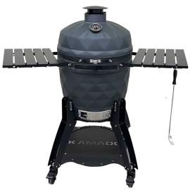 Gratar ceramic pe carbuni Kamado Brenton Black Diamond 56 cm 22 inci BRNT64 - 1