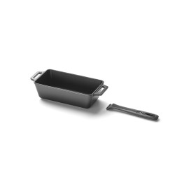 Forma de copt painea din fonta emailata, 22 x 12,5 x 6,5 cm, contine maner, GrandPro A03001006T - 1