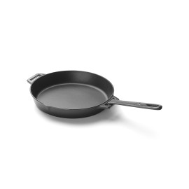 Tigaie rotunda din fonta emailata, maner detasabil, diametru 30 cm, 5 cm inaltime, Grandpro A03001003T - 1