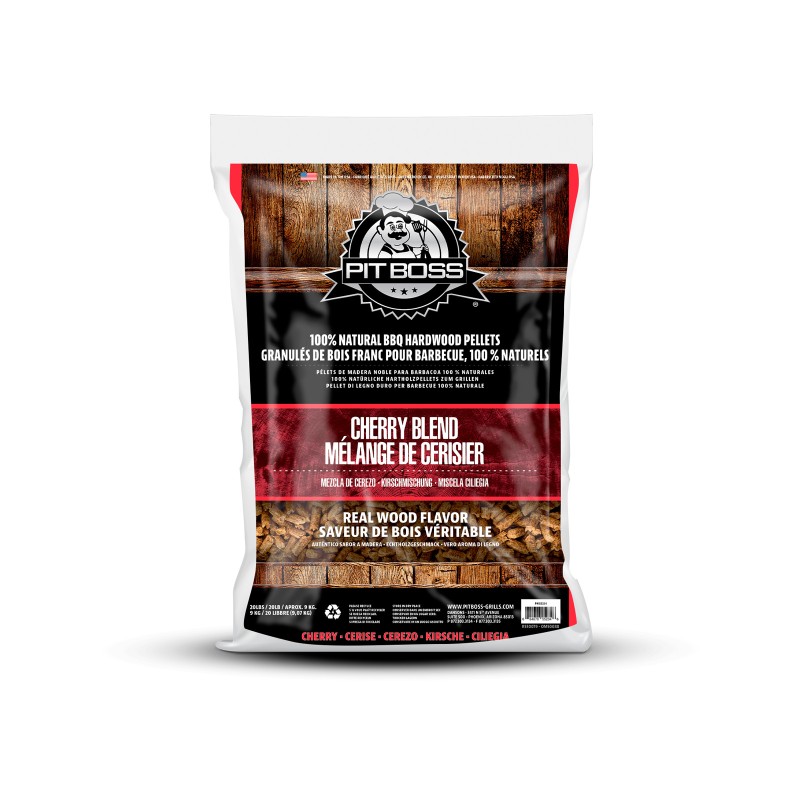 Peleti pentru grill 9 kg Pit Boss Cherry Blend, lemn de cires 57234 - 1 Peleti pentru grill 9 kg Pit Boss Cherry Blend, lemn de cires 57234 - 1