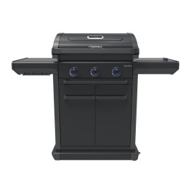Gratar pe gaz Campingaz 3 Series Onyx S, fonta, arzatoare blue flame, arzator lateral - 2204785 - 1