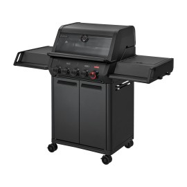 Gratar pe gaz, 3 arzatoare inox, arzator infrarosu, grile fonta, Enders Monroe Pro 3 SIKR Turbo Shadow, 836433 - 1