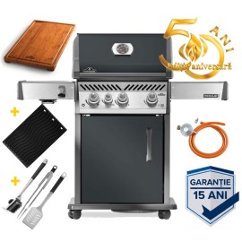 Editie aniversara - Gratar pe gaz, 3 arzatoare, arzator lateral infrarosu, Napoleon Rogue 425 RP425RSIBPCH-2