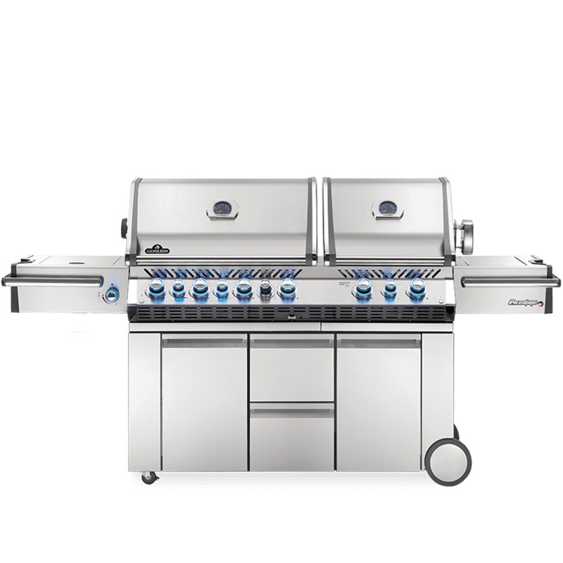 Gratar pe gaz din inox, cu 6 arzatoare principale, arzator spate infrarosu, arzator lateral infrarosu si cutie pentru gheata Nap Gratar pe gaz din inox, cu 6 arzatoare principale, arzator spate infrarosu, arzator lateral infrarosu si cutie pentru gheata Nap