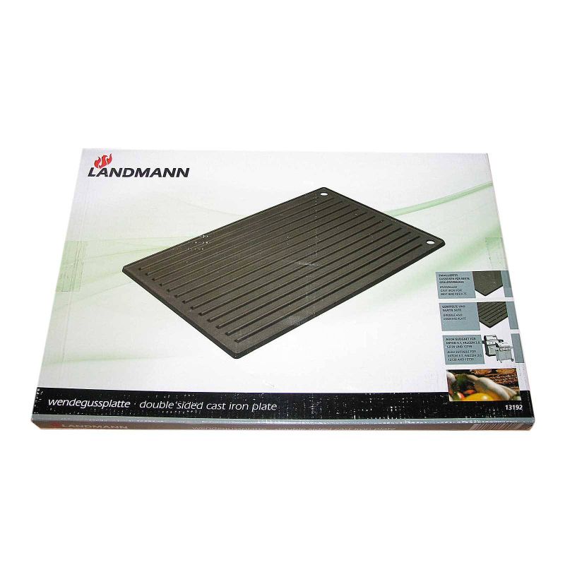 Plita din fonta mata cu doua fete 45 x 30 cm pentru gratarele Landmann Miton 13192 - 1 Plita din fonta mata cu doua fete 45 x 30 cm pentru gratarele Landmann Miton 13192 - 1