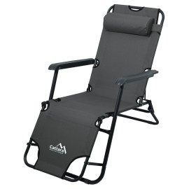 Fotoliu Camping Cattara Comfort Antracit TT13513 - 1
