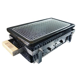 Gratar dreptunghiular Shichirin negru Griller GRLLR Osaka GR-22-01 - 2
