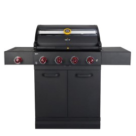 Gratar pe gaz cu 4 arzatoare principale si arzator lateral Griller GRLLR Prime G4S GR-24-G4S - 1