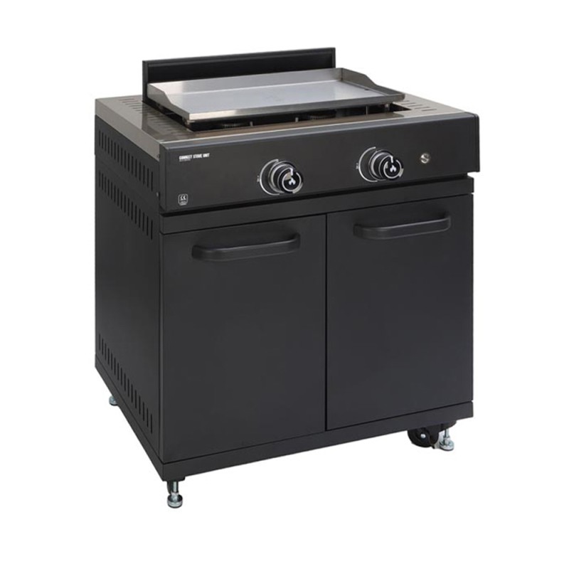 Modul bucatarie de exterior cu plita cu 2 arzatoare si spatiu de depozitare pentru butelie Griller GRLLR Connect GR-24-CON-STU - Modul bucatarie de exterior cu plita cu 2 arzatoare si spatiu de depozitare pentru butelie Griller GRLLR Connect GR-24-CON-STU -
