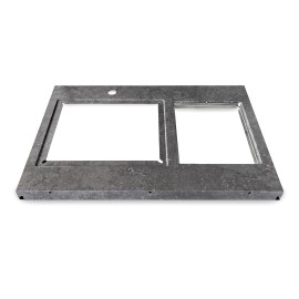 Blat din inox cu aspect de piatra pentru modulul cu chiuveta Griller GRLLR Connect GR-25-CON-SIU.TT-ST - 1