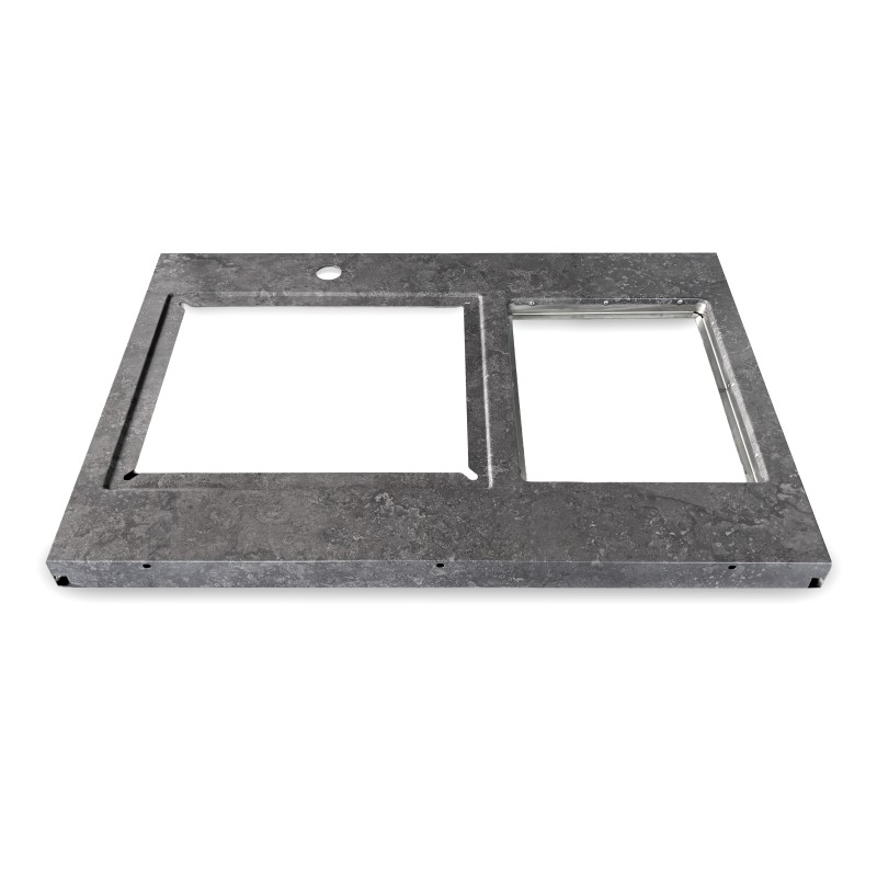 Blat din inox cu aspect de piatra pentru modulul cu chiuveta Griller GRLLR Connect GR-25-CON-SIU.TT-ST - 1 Blat din inox cu aspect de piatra pentru modulul cu chiuveta Griller GRLLR Connect GR-25-CON-SIU.TT-ST - 1