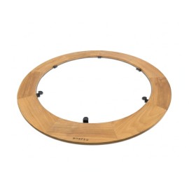 Inel de protectie din lemn de tec, 110 cm diametru, BonFeu BT.07 - 1