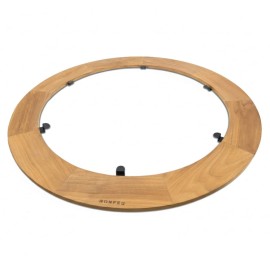 Inel de protectie din lemn de tec, 129 cm diametru, BonFeu BT.08 - 1