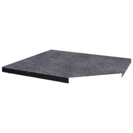 Blat din inox cu aspect de piatra pentru modulul de colt Griller GRLLR Connect GR-25-CON-COR-TT-ST - 1