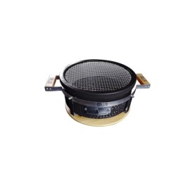 Gratar ceramic rotund, pe carbuni Shichirin negru Griller GRLLR Tokyo GR-22-16