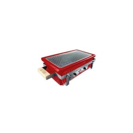 Gratar ceramic dreptunghiular, Shichirin rosu Griller GRLLR Osaka GR-22-03