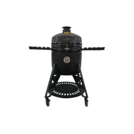 Gratar ceramic pe carbuni Kamado diametru 40 cm 16 inci negru lucios Griller GRLLR Ember Classic GR-24-EMB-16-SB