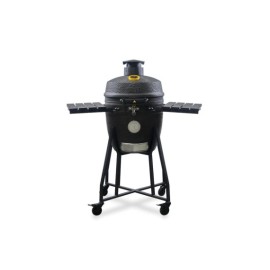 Gratar ceramic pe carbuni Kamado diametru 46 cm 18 inci negru mat Griller GRLLR Ember Classic GR-24-EMB-18-CB