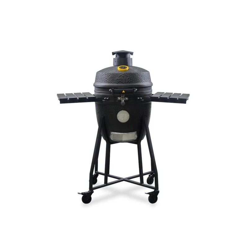 Gratar ceramic pe carbuni Kamado diametru 46 cm 18 inci negru mat Griller GRLLR Ember Classic GR-24-EMB-18-CB Gratar ceramic pe carbuni Kamado diametru 46 cm 18 inci negru mat Griller GRLLR Ember Classic GR-24-EMB-18-CB