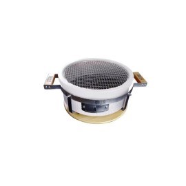 Gratar ceramic rotund, pe carbuni Shichirin alb Griller GRLLR Tokyo GR-22-18