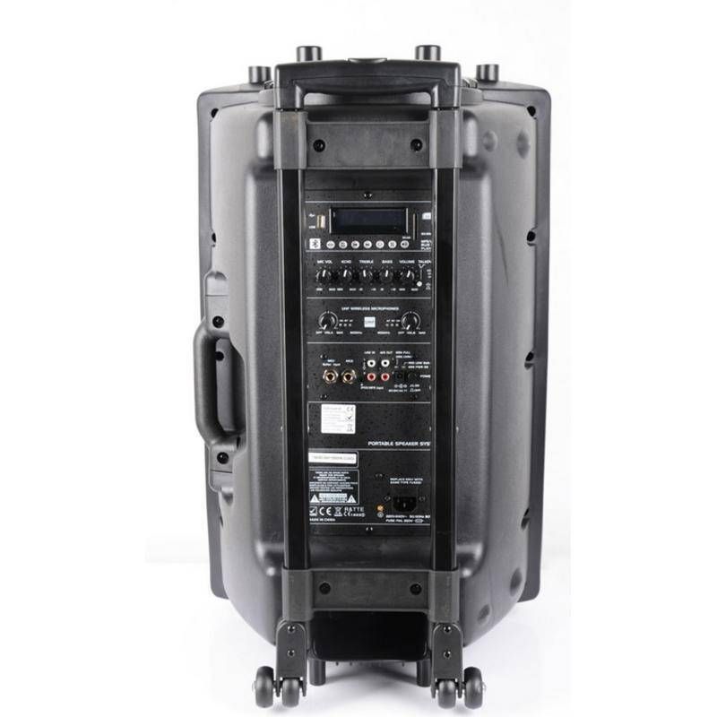 Boxa activa portabila Ibiza difuzor 38cm 800W USB/SD/BT/UHF PORT15UHF-BT - 5