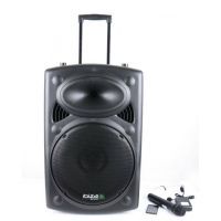 Boxa activa portabila Ibiza difuzor 38cm 800W USB/SD/BT/UHF PORT15UHF-BT - 2