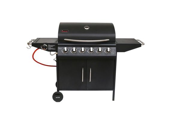Gratar pe gaz cu 6 arzatoare din inox, gratare + plita din fonta, Florida Activa 19786 - 1 Gratar pe gaz cu 6 arzatoare din inox, gratare + plita din fonta, Florida Activa 19786 - 1