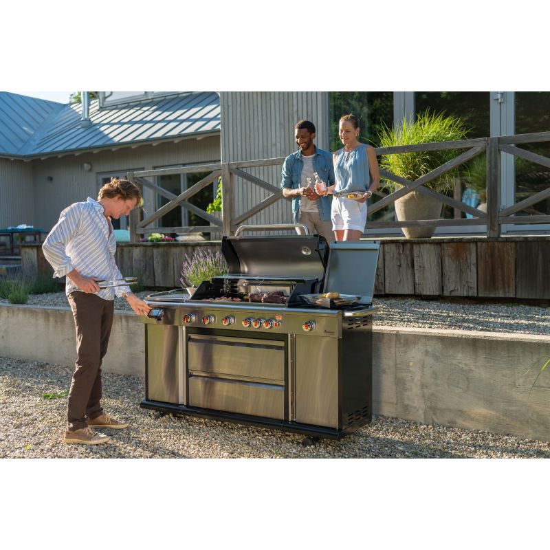 Bucatarie pe gaz Landmann 12970 Triton PTS 6.1+, 6 arzatoare inox - 24