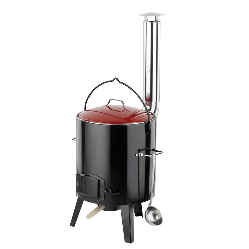 Cazan de gatit cu lemne, include capac si polonic, 14 litri, Activa 11275 - 1 Cazan de gatit cu lemne, include capac si polonic, 14 litri, Activa 11275 - 1