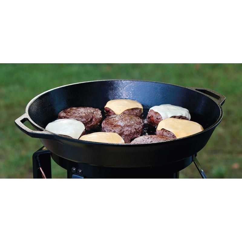 Tigaie adanca rotunda din fonta cu manere Lodge 43 cm L-17SK3 - 6