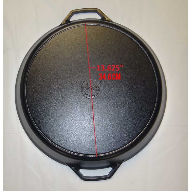 Tigaie adanca rotunda din fonta cu manere Lodge 43 cm L-17SK3 - 10