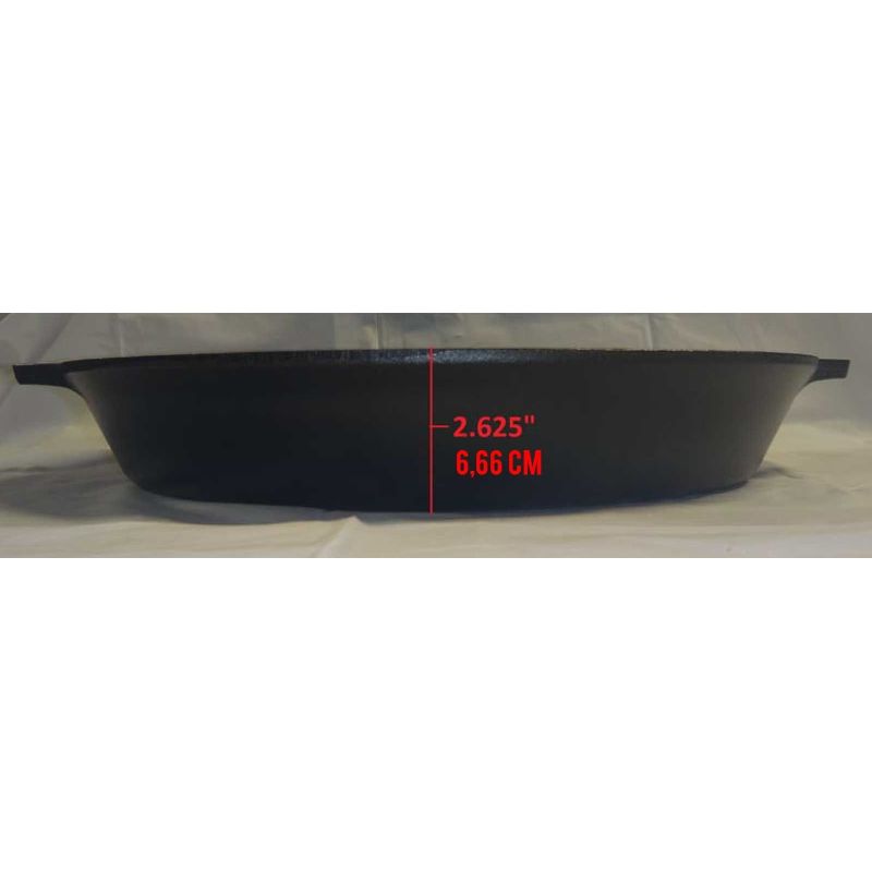 Tigaie adanca rotunda din fonta cu manere Lodge 43 cm L-17SK3 - 11