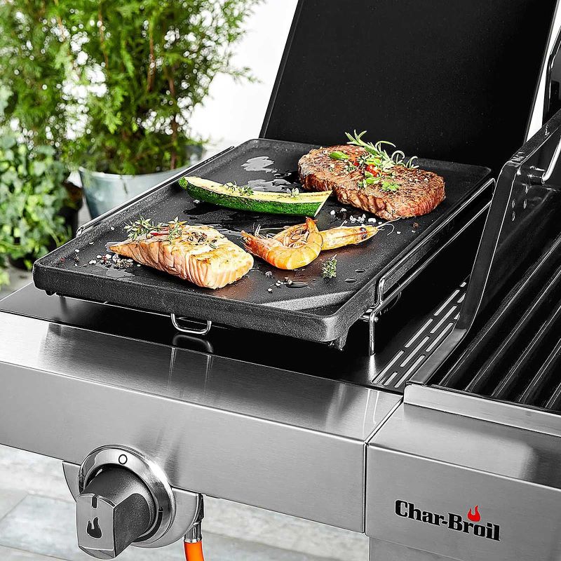 Plita din fonta pentru arzator lateral 37 x 26 cm Char-Broil Plancha 140515 - 9