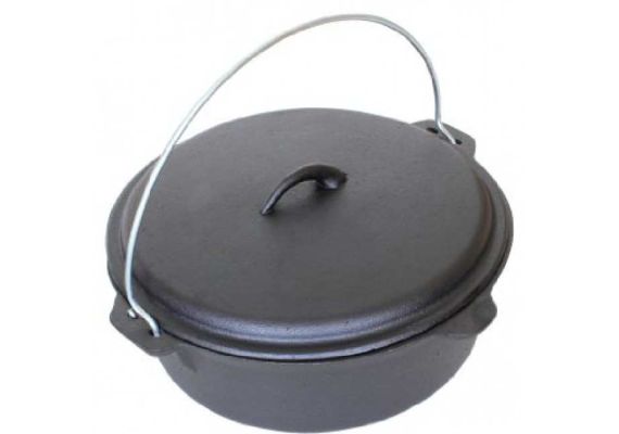 Ceaun din fonta cu capac 5,5 litri PFH007 - 1 Ceaun din fonta cu capac 5,5 litri PFH007 - 1