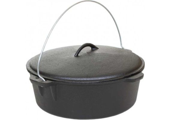 Ceaun din fonta cu capac 7,2 litri PFH008 - 1 Ceaun din fonta cu capac 7,2 litri PFH008 - 1