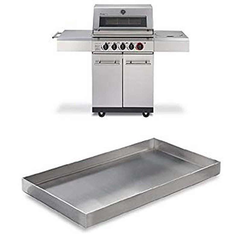 Tava din otel inoxidabil tip Plancha pentru arzator lateral gratar Kansas seria 2, 3 sau 4 Enders 7885 - 2