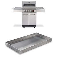 Tava din otel inoxidabil tip Plancha pentru arzator lateral gratar Kansas seria 2, 3 sau 4 Enders 7885 - 2