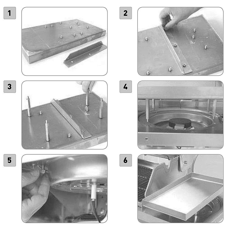 Tava din otel inoxidabil tip Plancha pentru arzator lateral gratar Kansas seria 2, 3 sau 4 Enders 7885 - 3