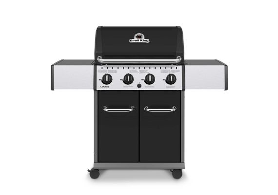 Gratar pe gaz Broil King Crown 420, 4 arzatoare din inox, gratare din fonta - 1 Gratar pe gaz Broil King Crown 420, 4 arzatoare din inox, gratare din fonta - 1